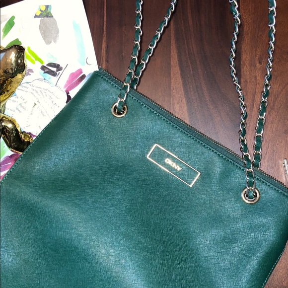 dkny green purse